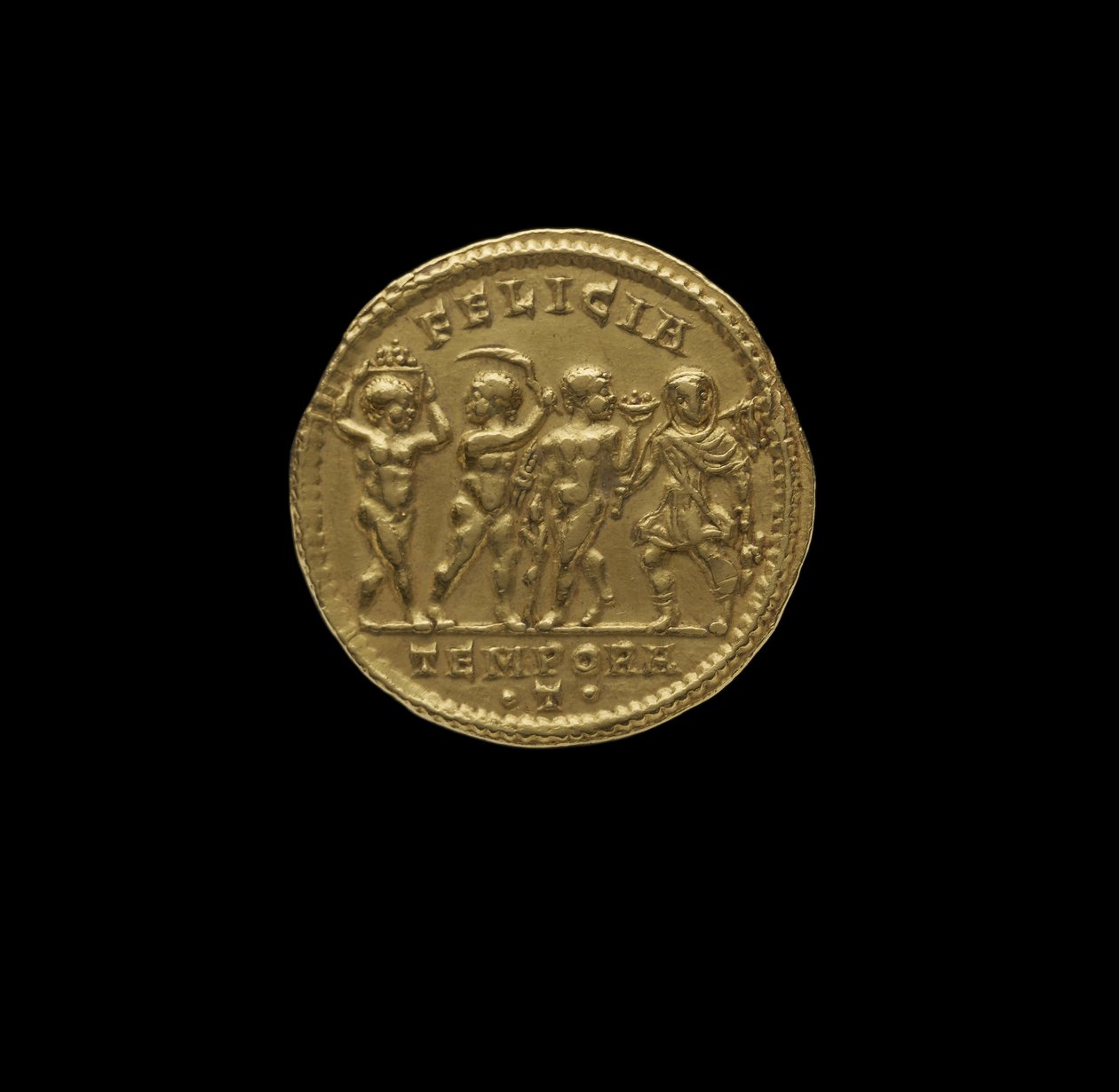 Moeda Imperial Romana de Ticinum, AD 316 (ouro) de Roman