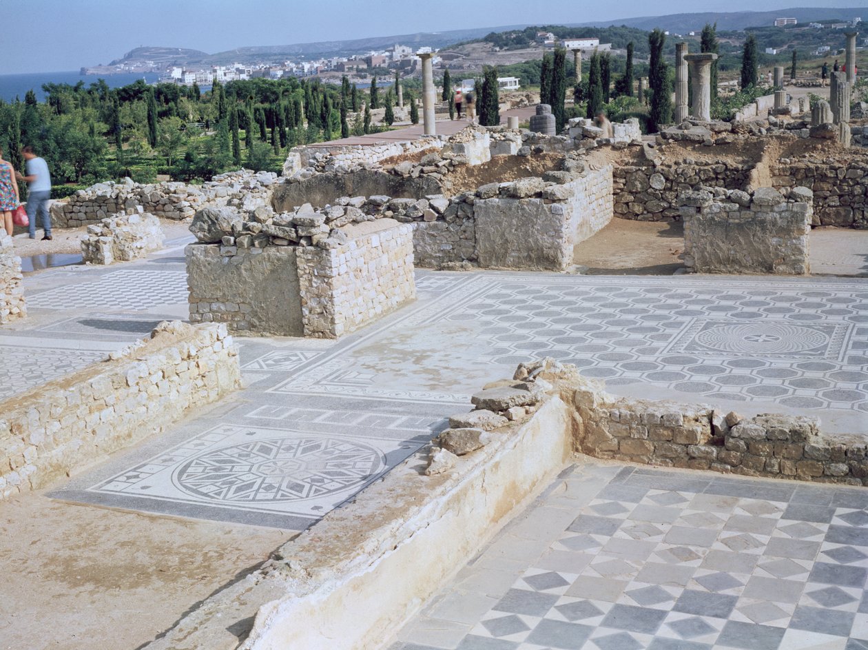 Ruínas romanas do porto de Emporion, século VI aC de Roman