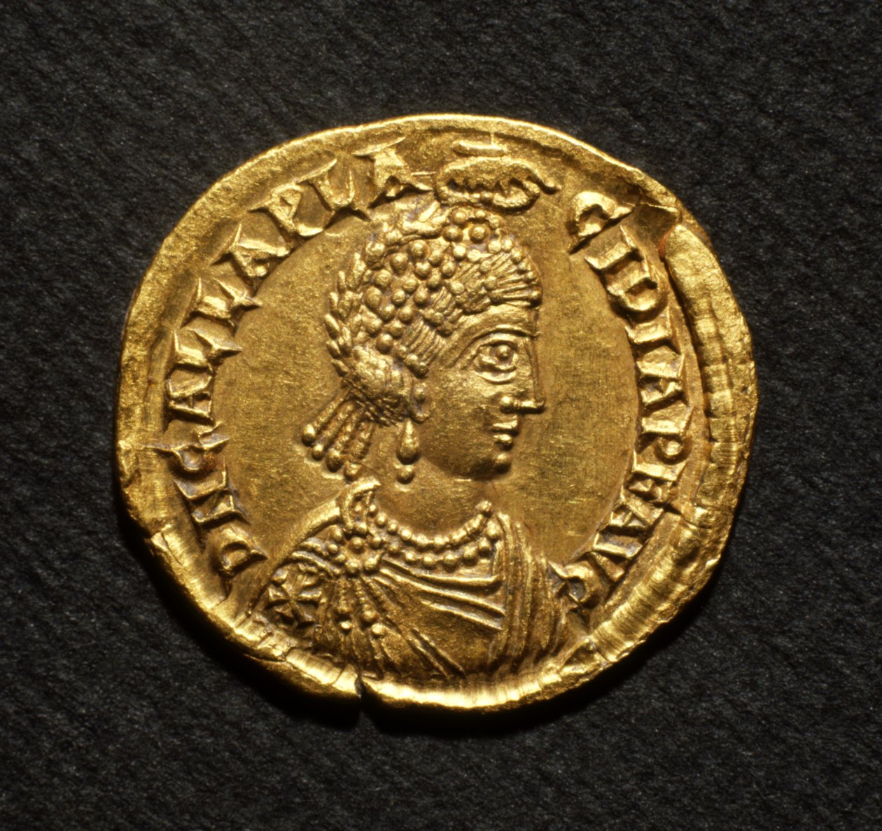 Solidus de Galla Placidia, 425-50 (ouro) de Roman