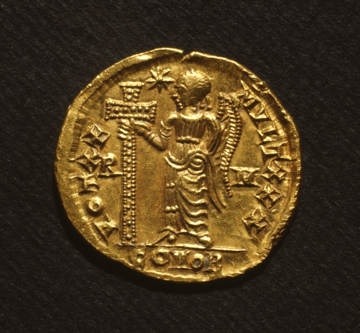 Solidus de Galla Placidia, 425-50 (ouro) de Roman
