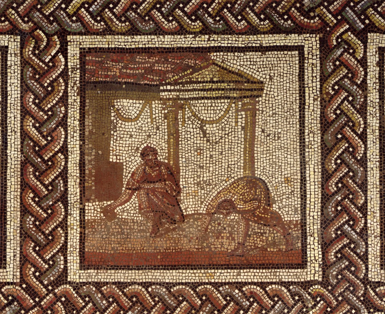 Sementeira de feijão de Saint-Roman-en-Gal (mosaico) de Roman