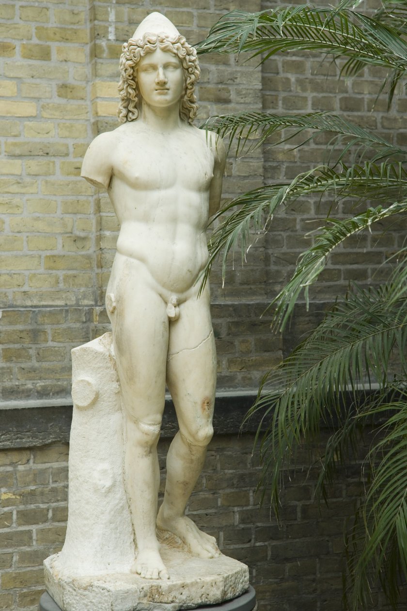 Estátua, período imperial romano (30 aC-500 dC) (mármore) de Roman