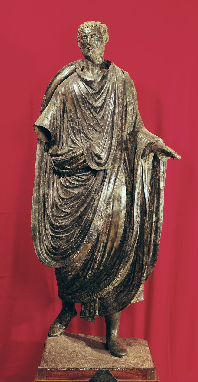 Estátua do imperador Julian Pacaciano (bronze) de Roman