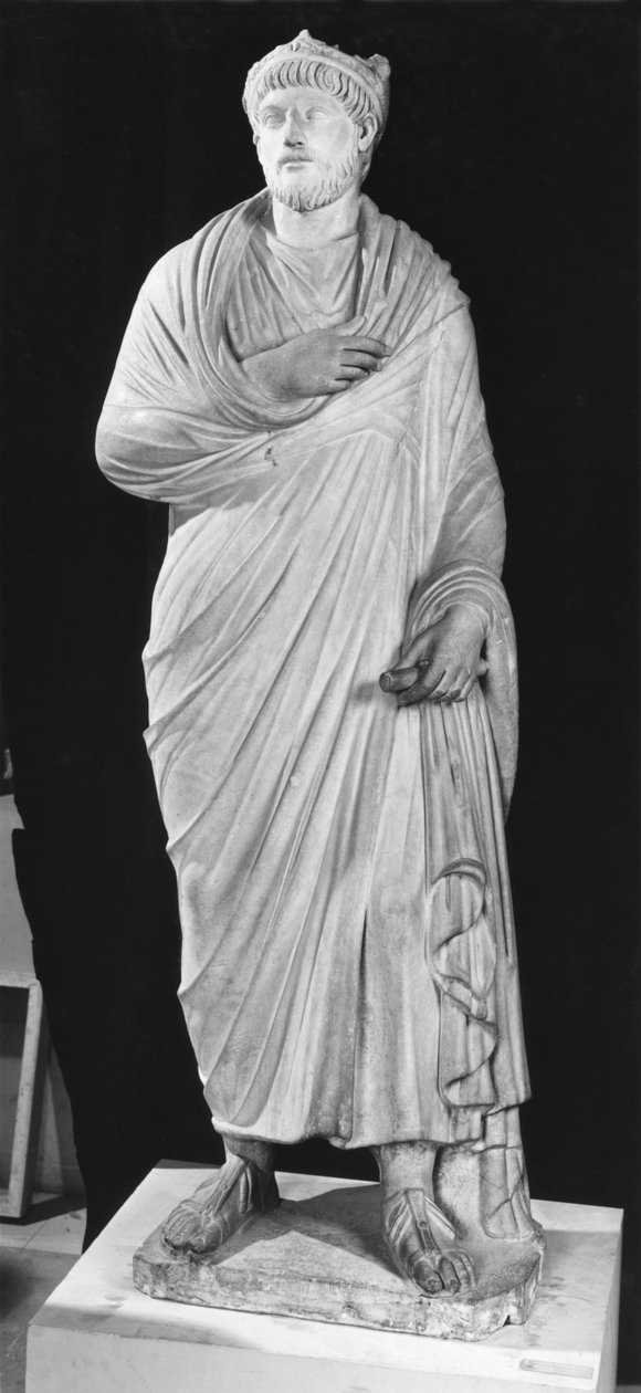 Estátua de Juliano Apóstata (331-363) (mármore) de Roman