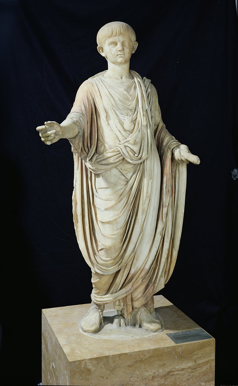 Estátua de uma criança de Roman