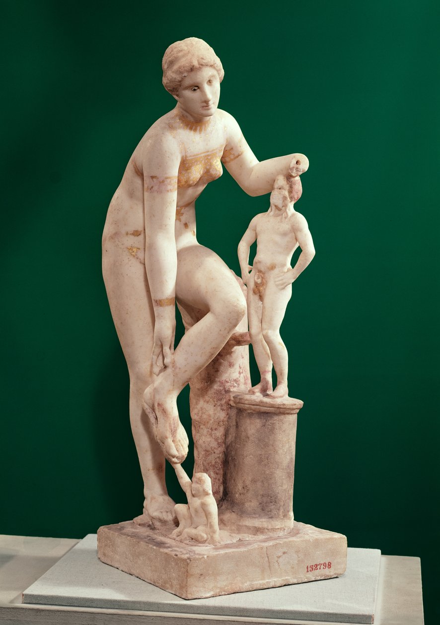 Estatueta de Vênus com Priapo (mármore) de Roman