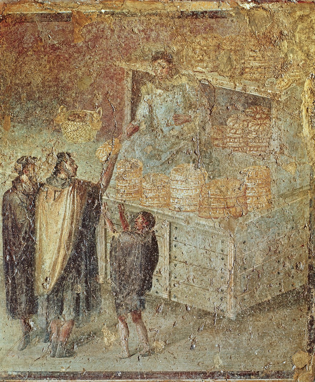 A Baker&39;s Shop, da &39;Casa del Panettiere&39; (Casa do Padeiro) em Pompéia de Roman