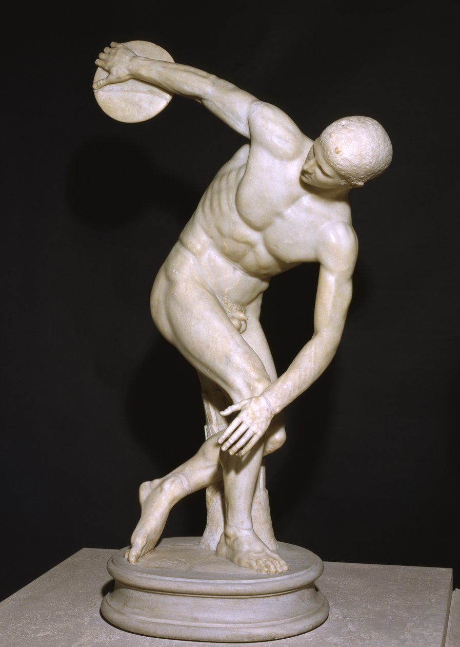 The Lancellotti Discobolus (mármore) de Roman