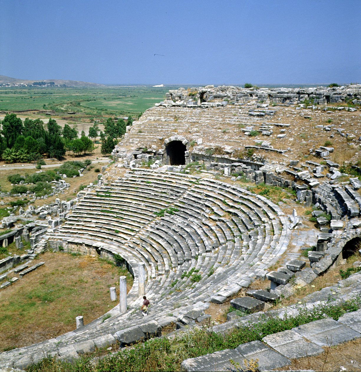 O teatro romano, do 1º ao 2º século dC de Roman