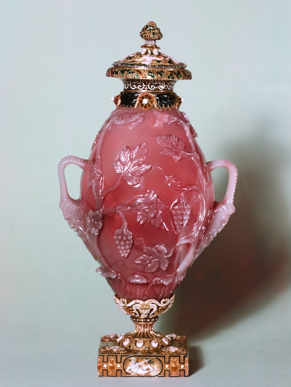 O Vaso Waddesdon &39;Cellini&39;, final romano, c. 400 dC (ágata esculpida) de Roman