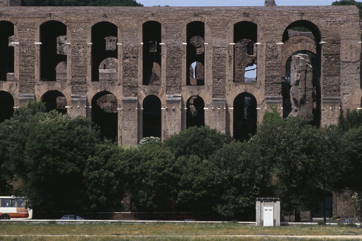 Vista do Palatino do Circus Maximus de Roman