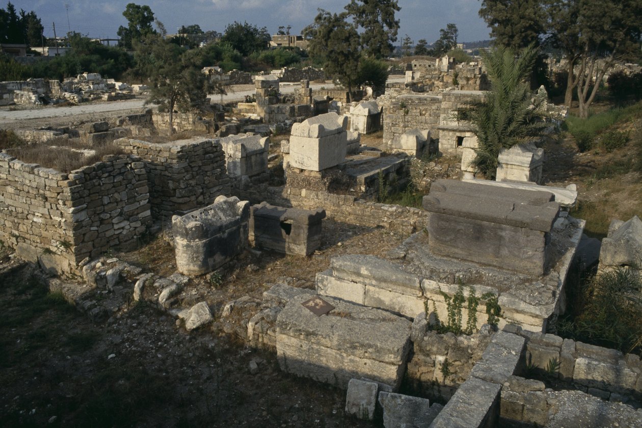 Vista do cemitério romano de Roman
