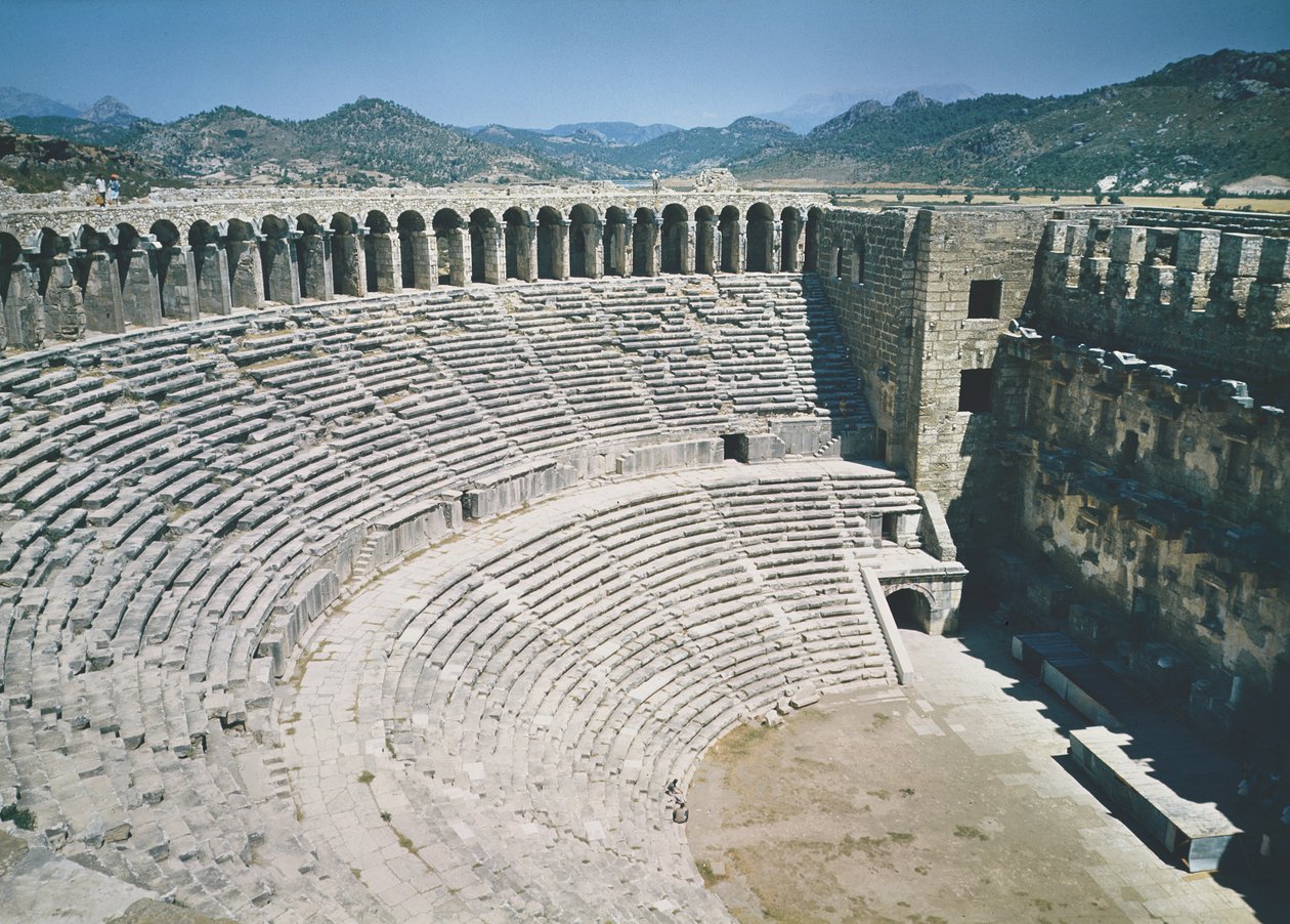 Vista do anfiteatro de Roman