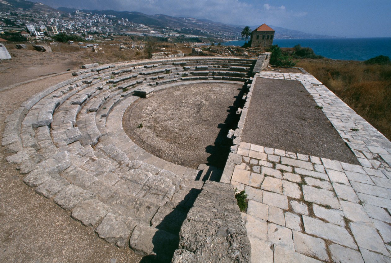 Vista do teatro de Roman