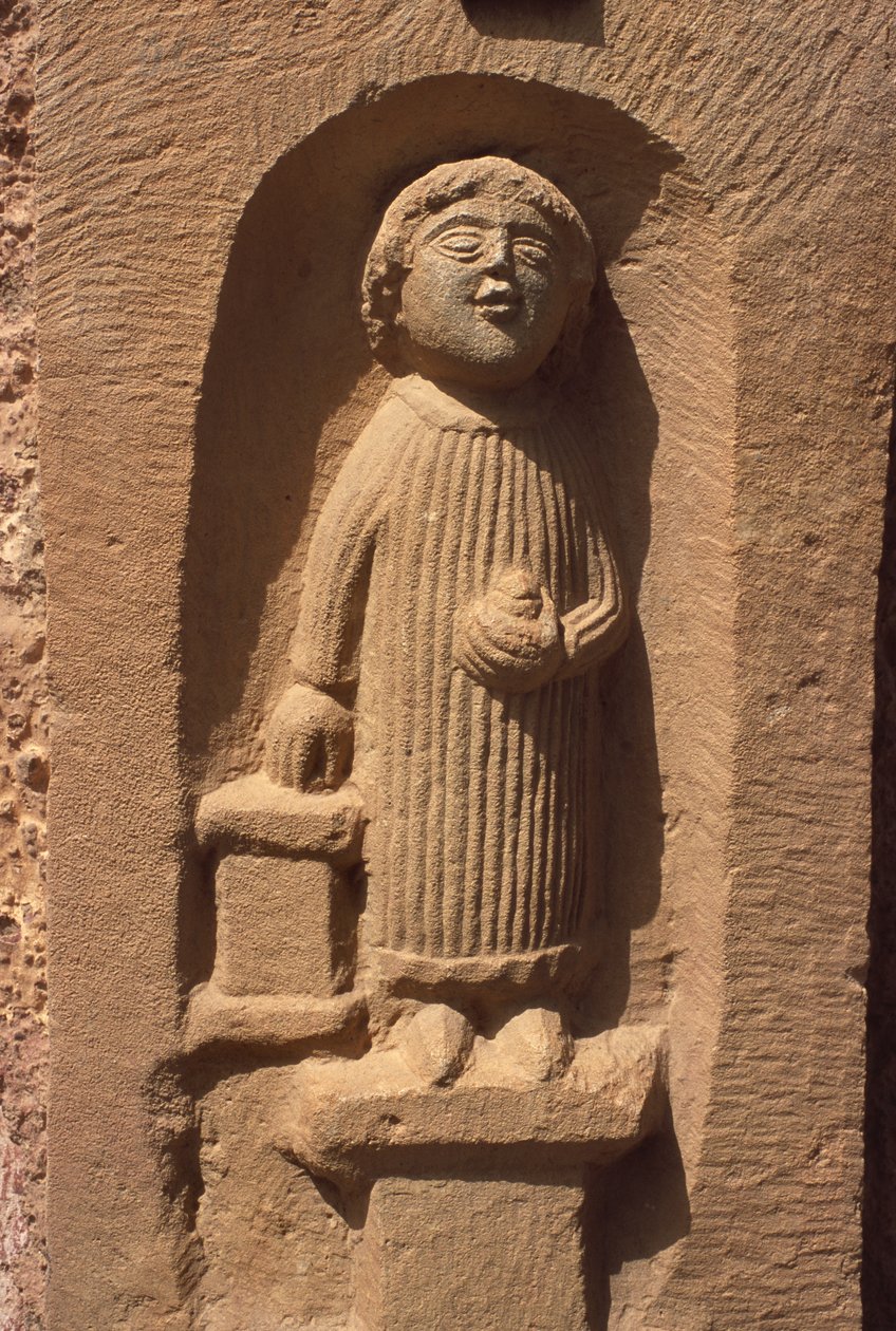 Estela com uma figura humana de Roman Imperial Period