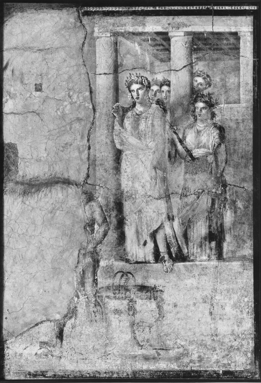 Ifigênia em Tauris, de Pompéia, c.15B-50AD (ver também detalhe 242788) de Roman Roman