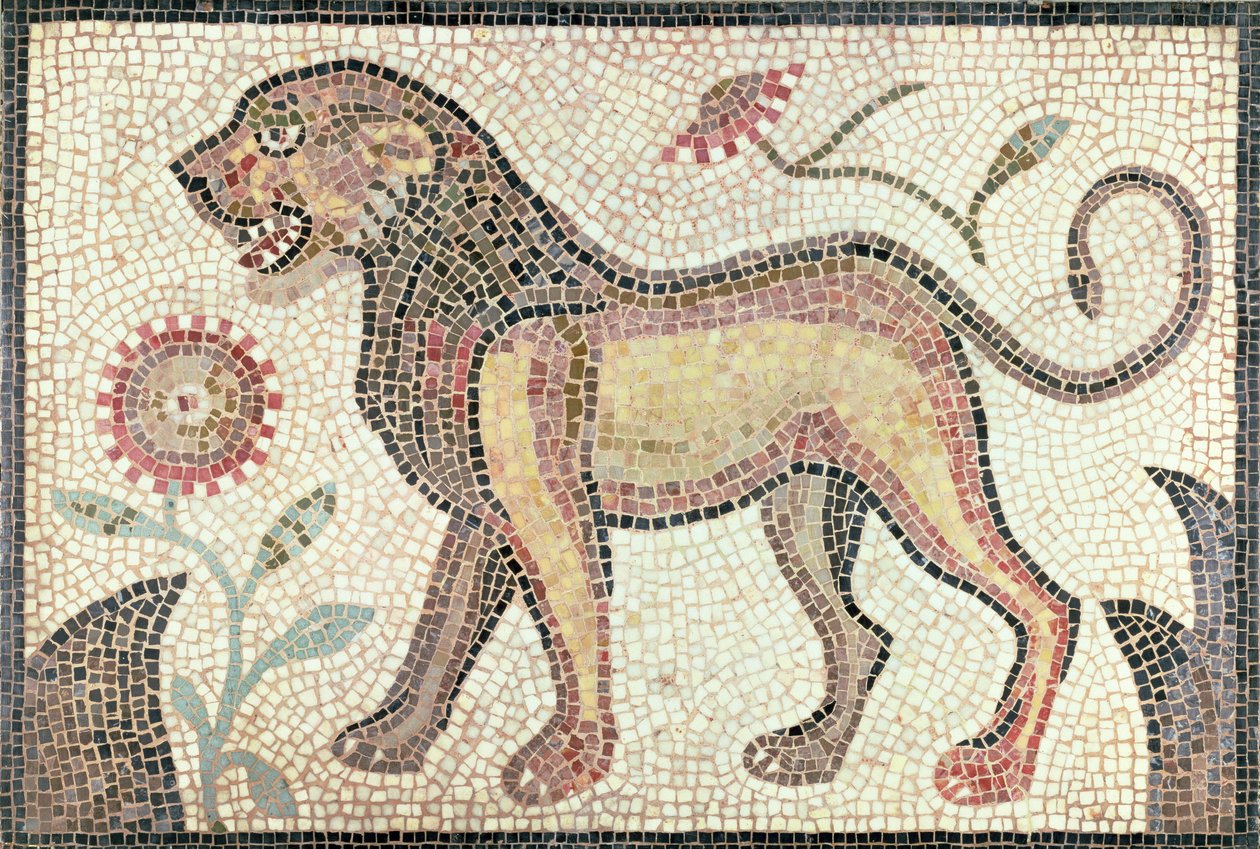 Leão, de Tunis, provavelmente no final do século 5 dC (mosaico) de Roman Roman