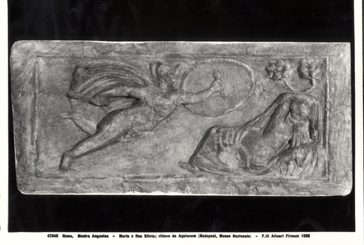 Mars Aparecendo a Rhea Silvia, de um alívio encontrado na Aquincum de Roman Roman