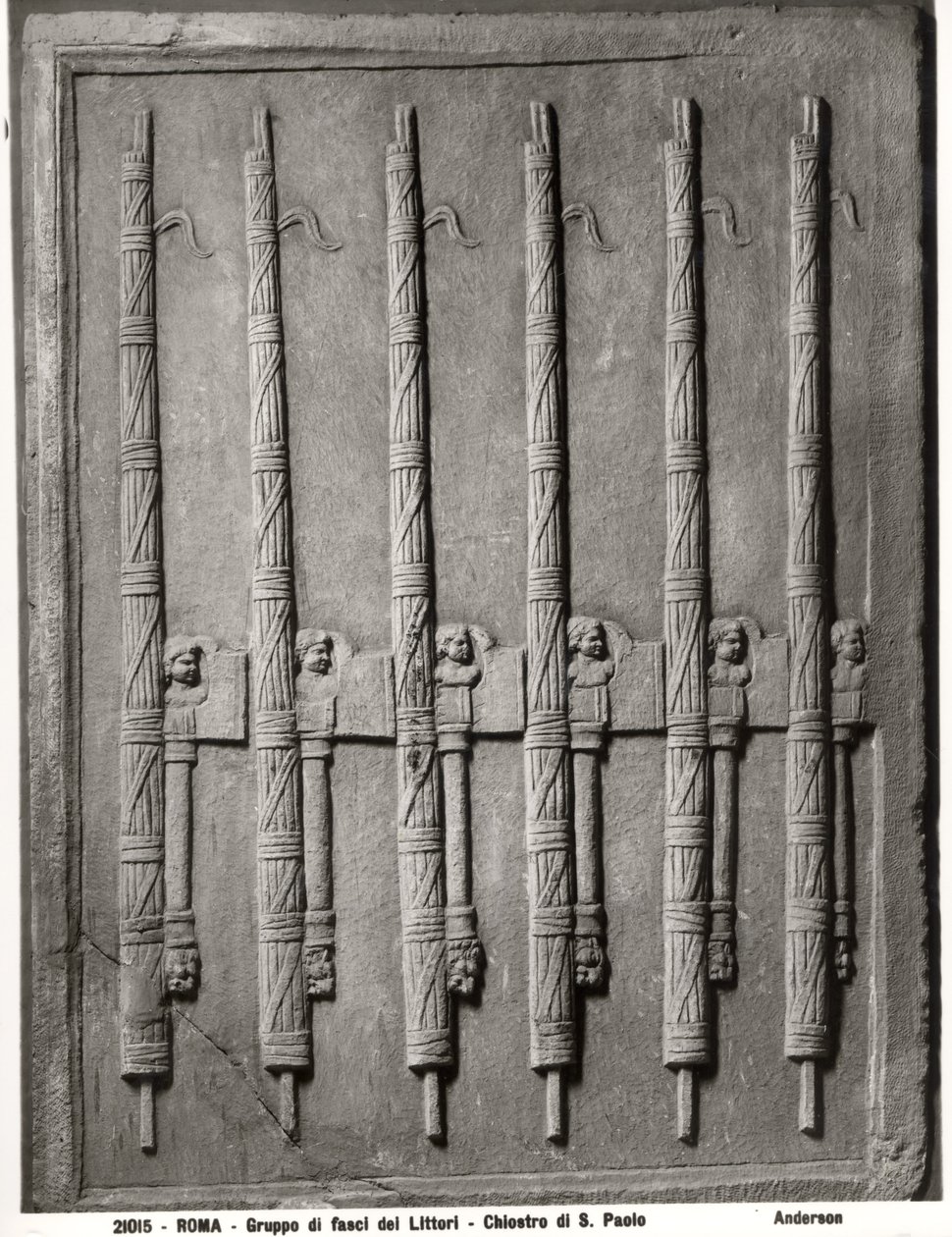 Relevo, descrevendo, um, grupo, de, lictors, fasces de Roman Roman