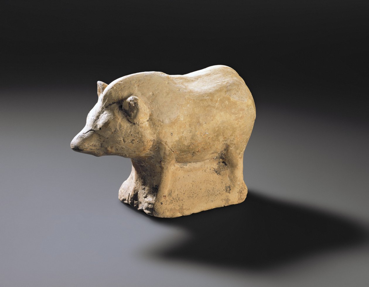 Estatueta votiva romana de um javali, de Burnswark, Annandale, Dumfriesshire (terracota) de Roman Roman