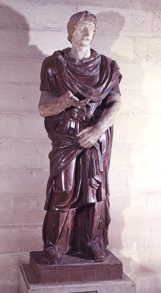 Prisioneiro Príncipe Bárbaro, da Villa Borghese, Roma (pórfiro) de Roman