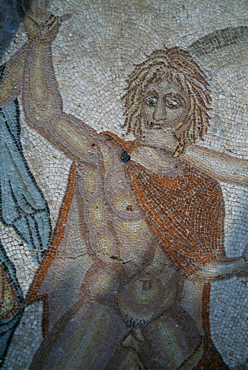 Rapto de Hylas por Ninfas, mosaico na Casa de Vénus na cidade romana de Volubilis (Lista do Património Mundial da UNESCO) de Roman