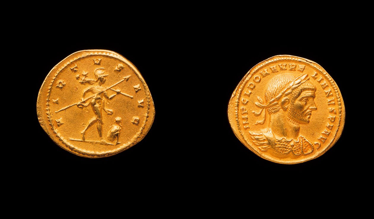 Moeda aurélica, 270-275 d.C. (ouro) de Roman