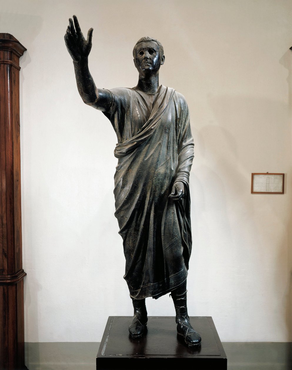 Estátua de Bronze de Aule Metele, O Orador (Arringatore), de Pila, Perugia, Itália, cerca de 80 a.C. de Roman