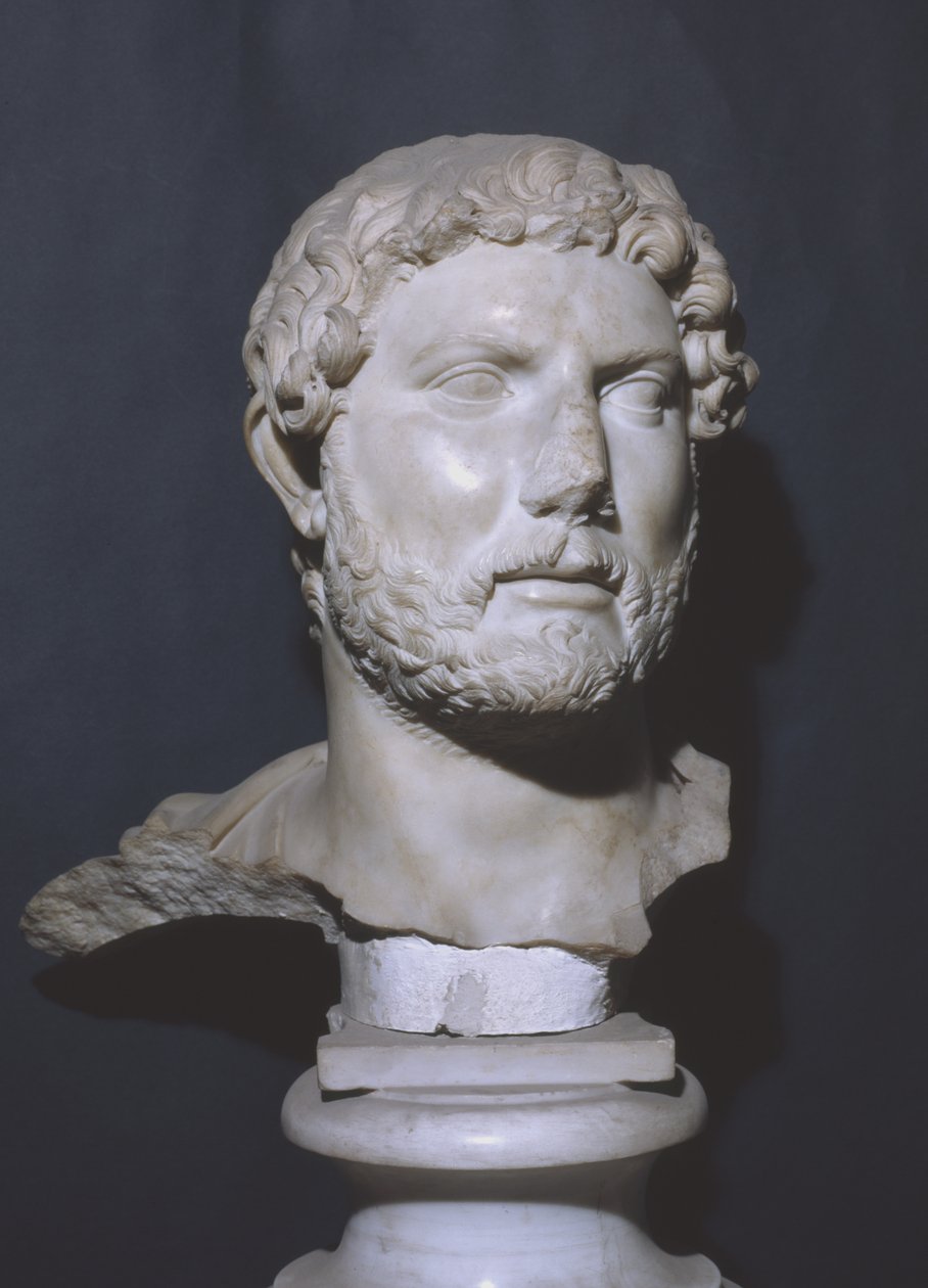 Busto do imperador Adriano (mármore) de Roman