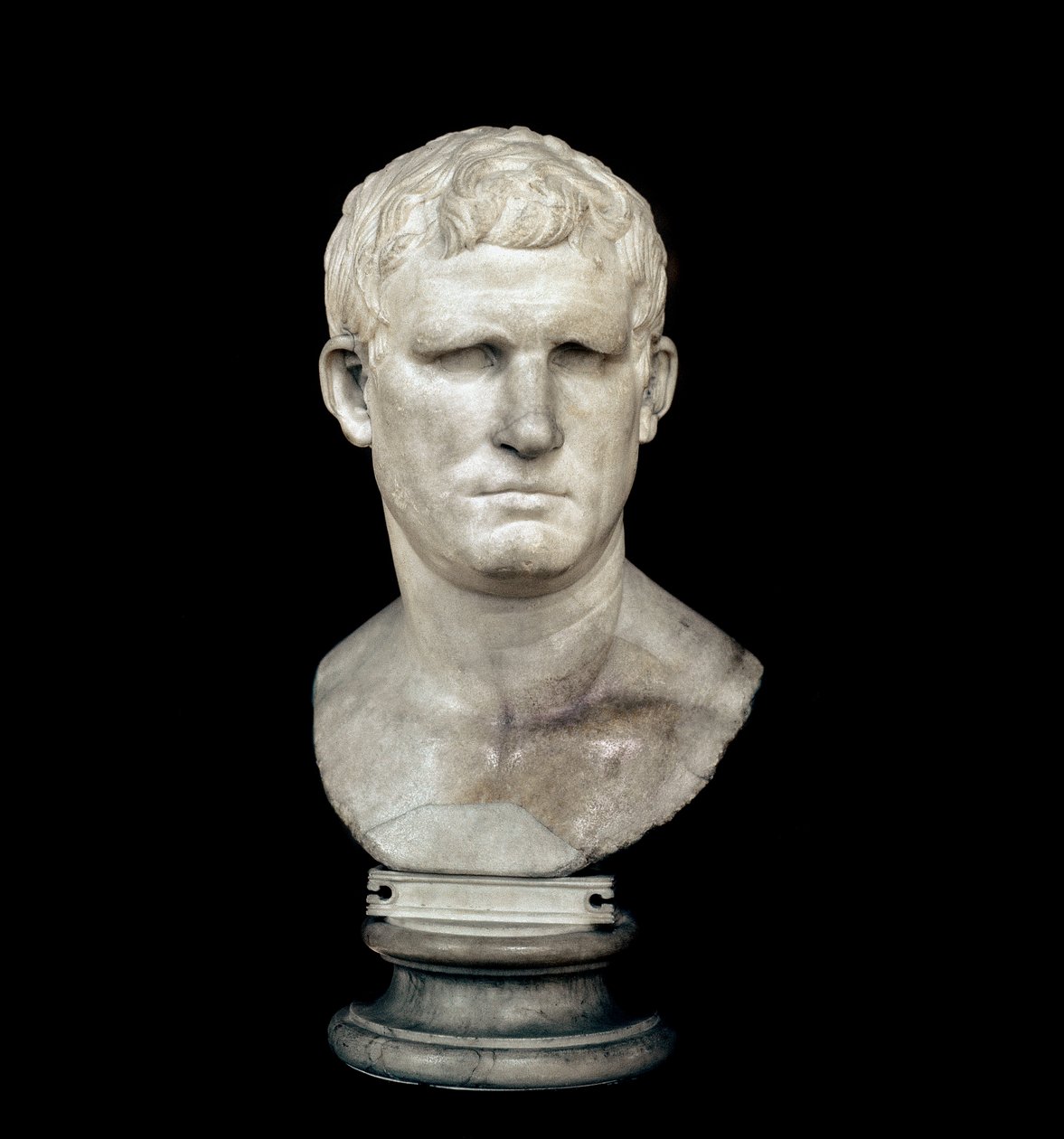 Busto de Marcus Vipsanius Agrippa (Escultura em mármore) de Roman