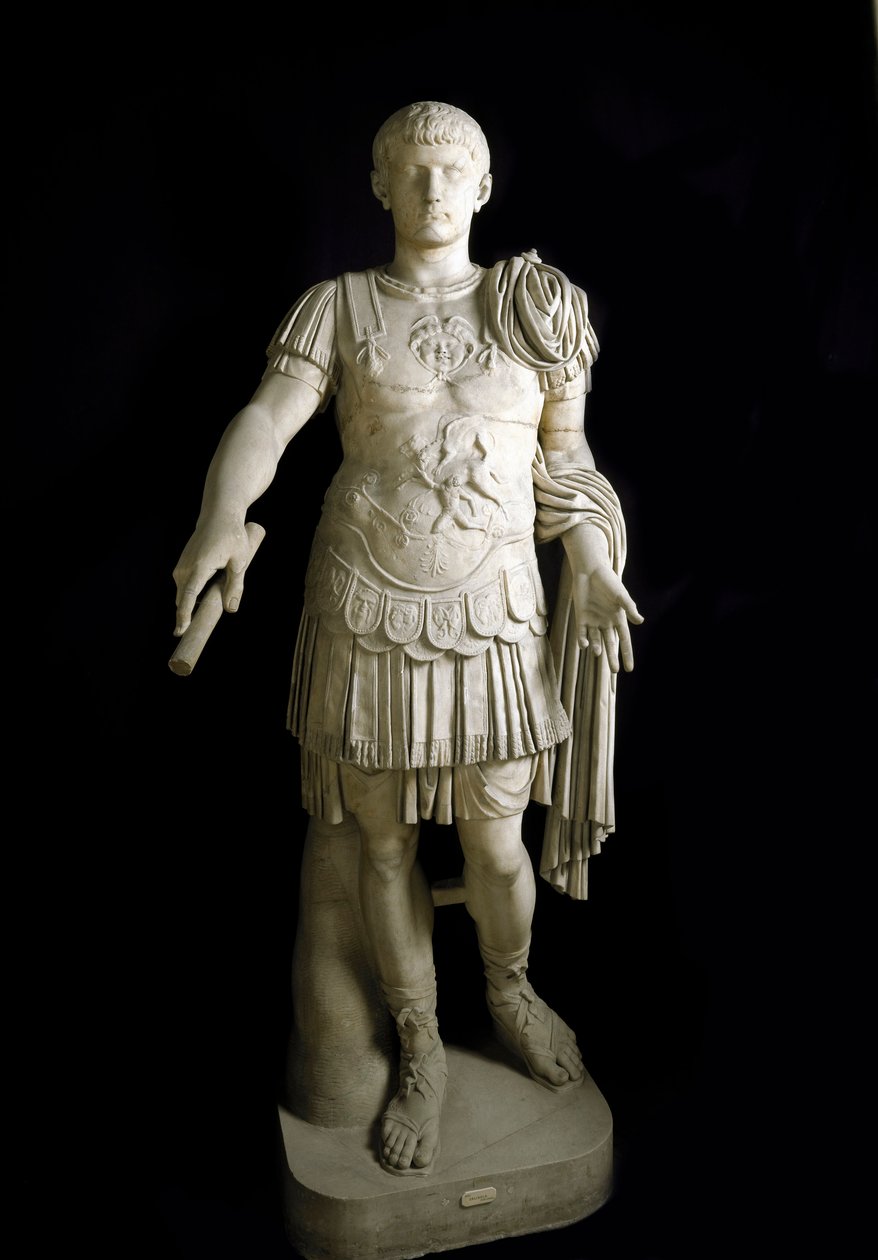 Caius César Germanicus, Imperador Romano (mármore) de Roman