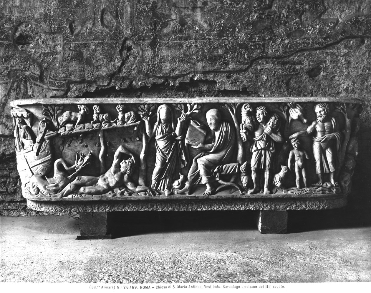 Sarcófago cristão (mármore) de Roman