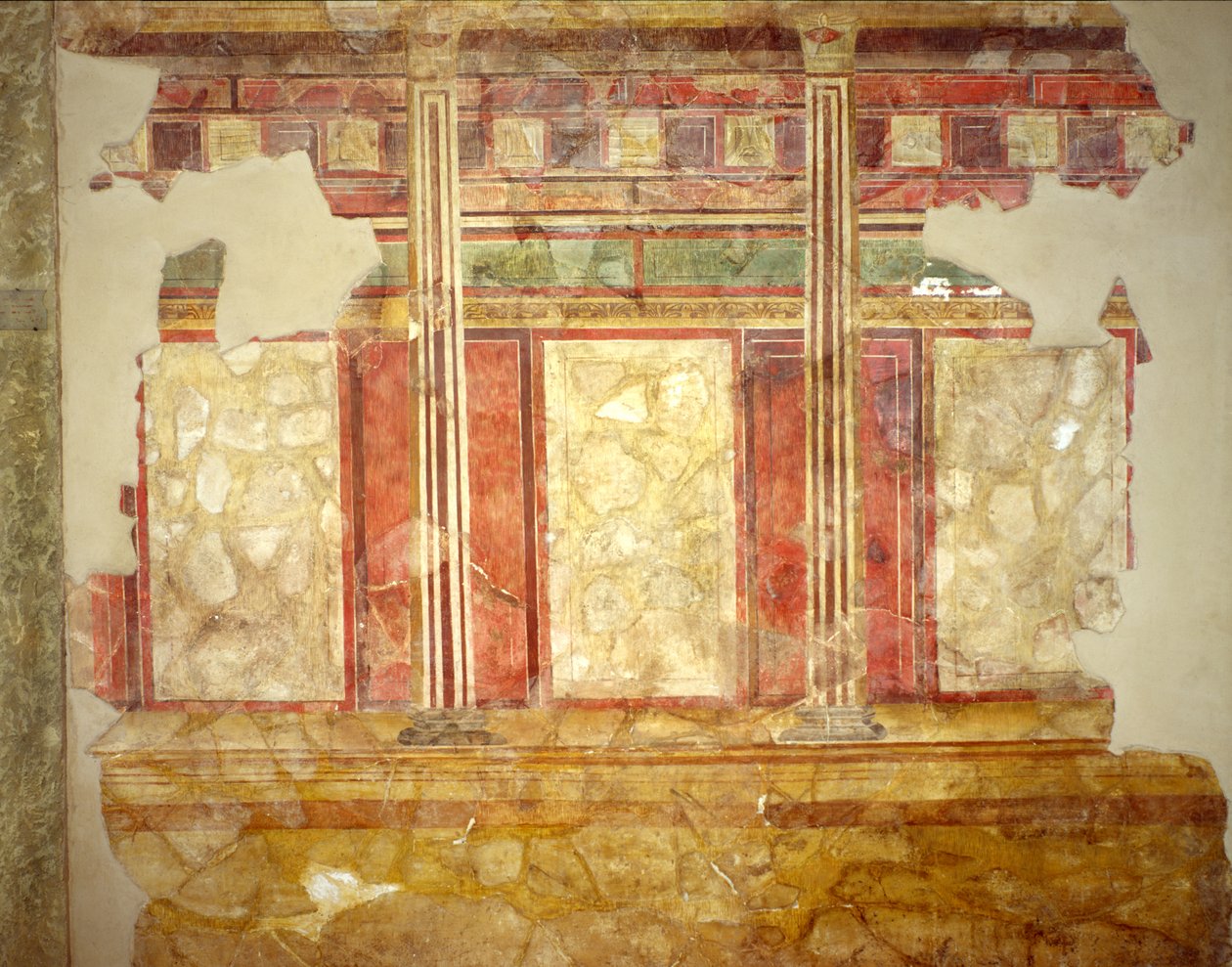 Decoração da Casa dos Scalae Caci, Monte Palatino, Roma de Roman