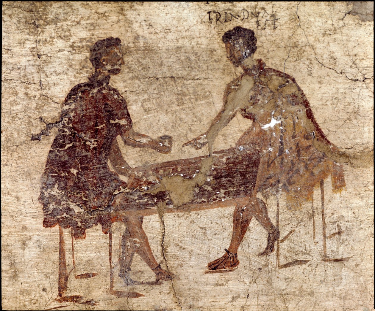 Jogadores de dados (fresco de Roman