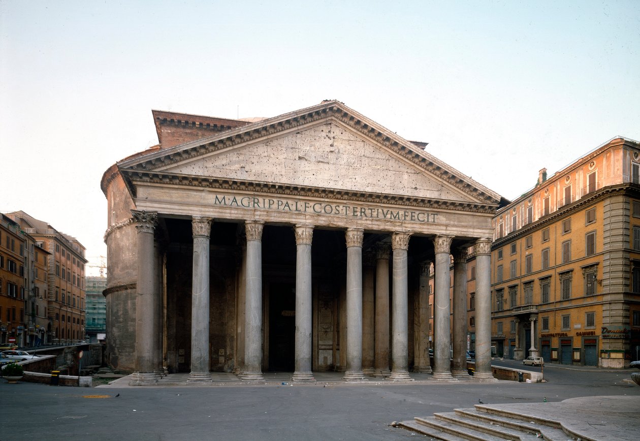 Vista exterior do Pantheon (fotografia) de Roman