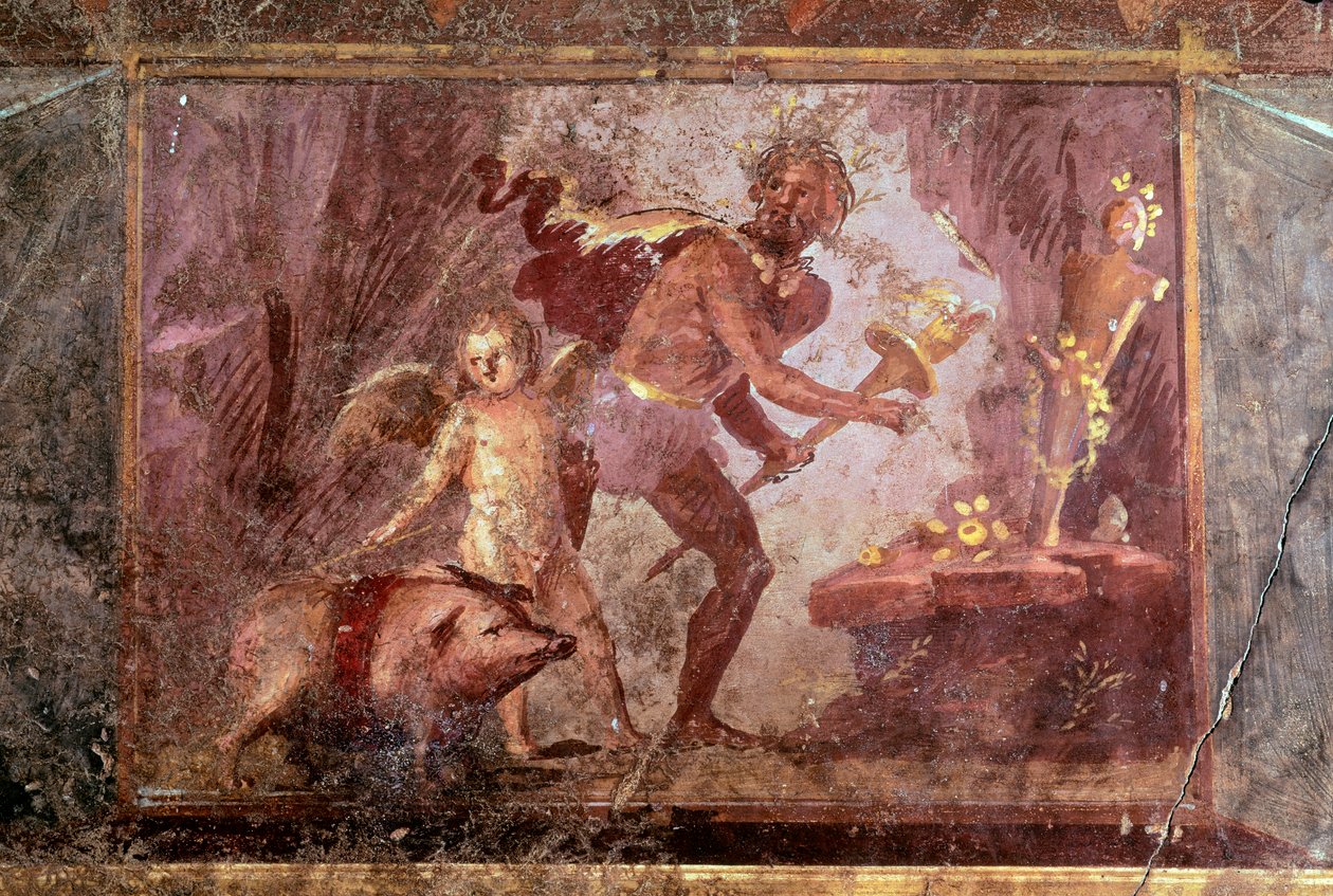 Fresco de Villa of Mysteries, Pompéia de Roman