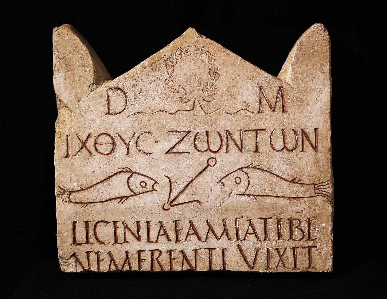 Estela funerária de Licinia Amias (mármore) de Roman