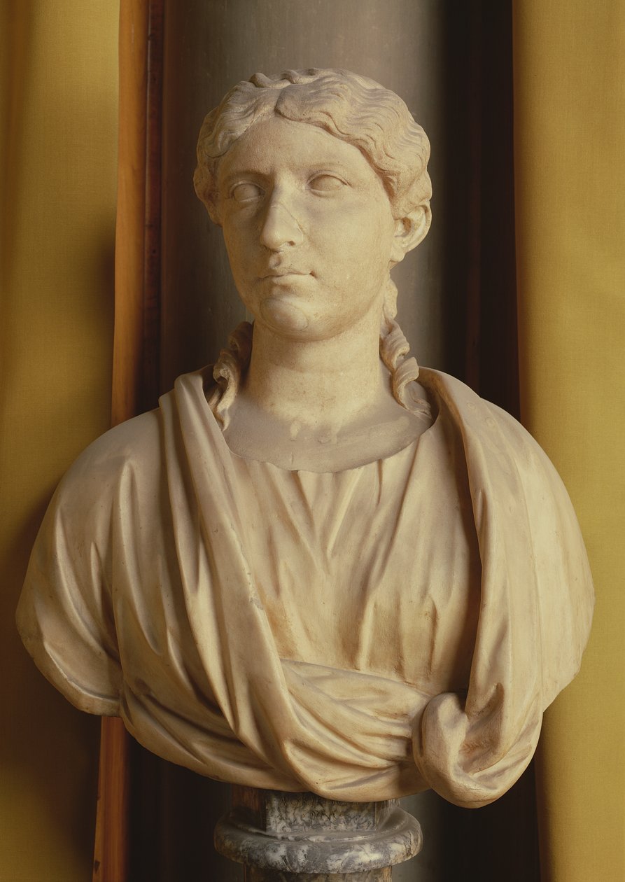 Chefe de Agripina, ex-esposa de Germânico (mármore) de Roman
