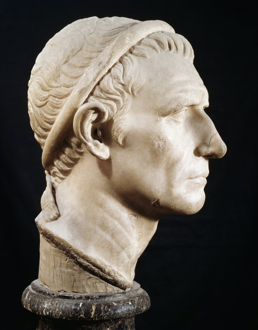 Cabeça de Antíoco III o Grande (escultura de mármore) de Roman