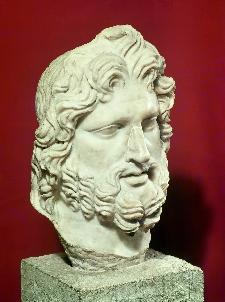 Cabeça de Júpiter (mármore) de Roman
