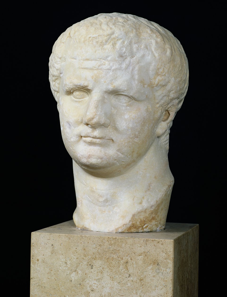 Cabeça de Tito (39-81) (mármore) de Roman