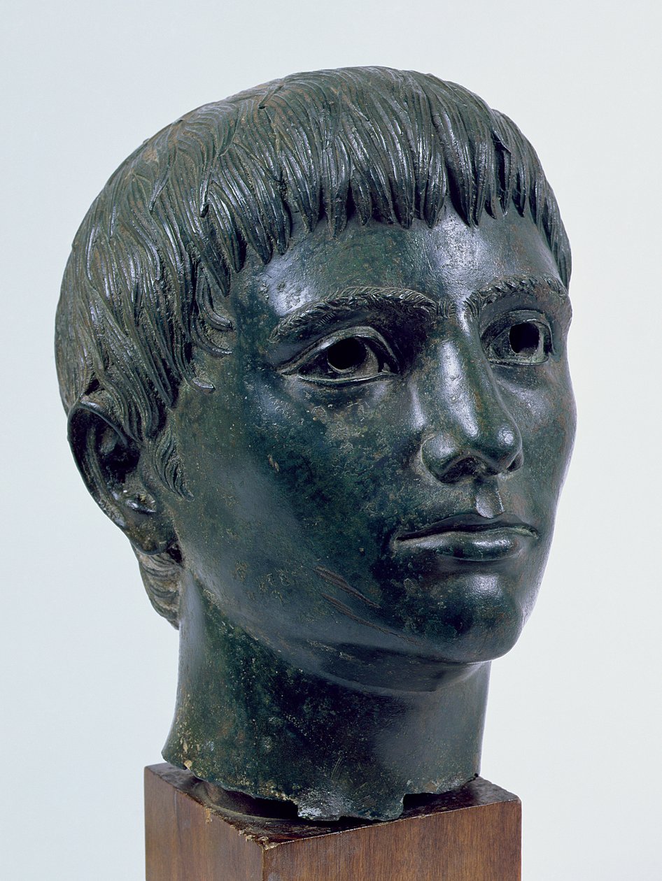 Cabeça de uma criança (bronze) (veja 254055) de Roman