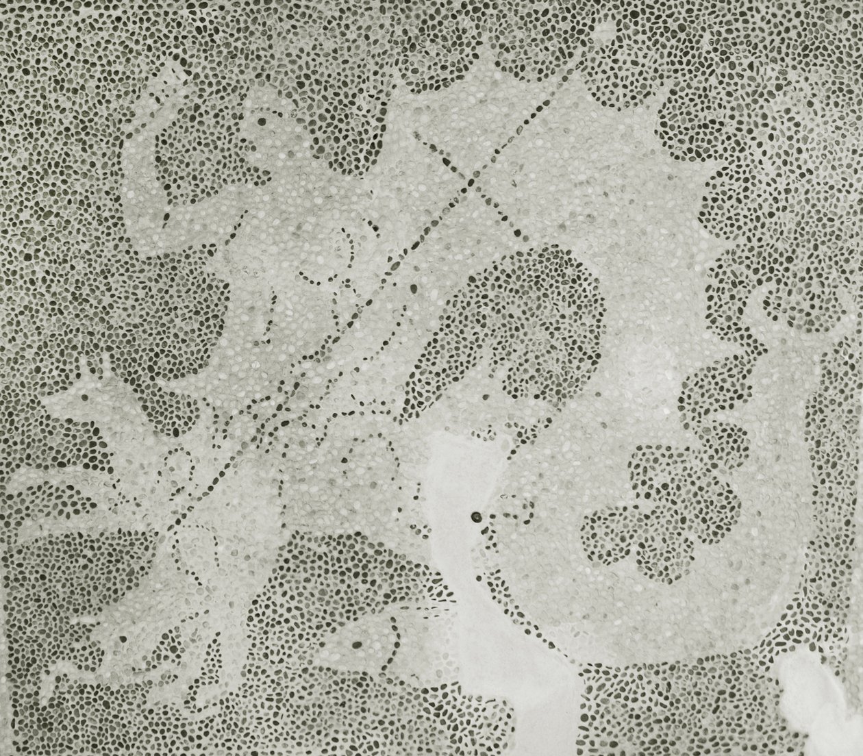 Pedregulho helenístico Mosaico de Scylla e Charybdis guardando o estreito, detalhe de Scylla. Casa de Dionísio, Paphos, Chipre mosaico de Roman