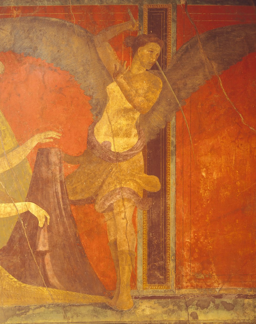 Ritos de iniciação ao culto de Dionísio, afresco da Villa Dei Mysteri de Roman