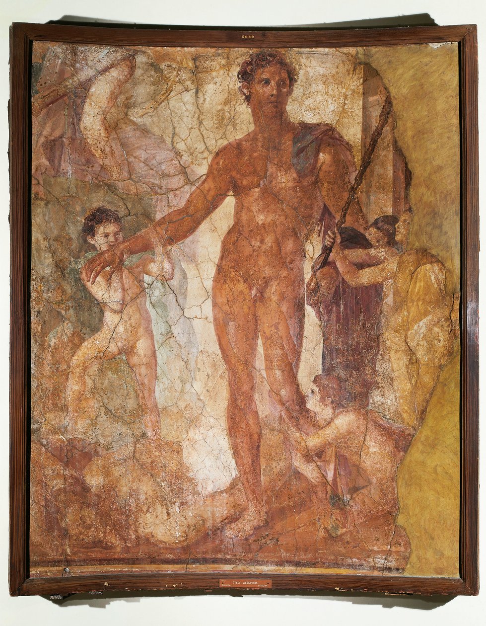 Itália, Campânia, Basílica Ercolano, Teseu matando o Minotauro (fresco) de Roman