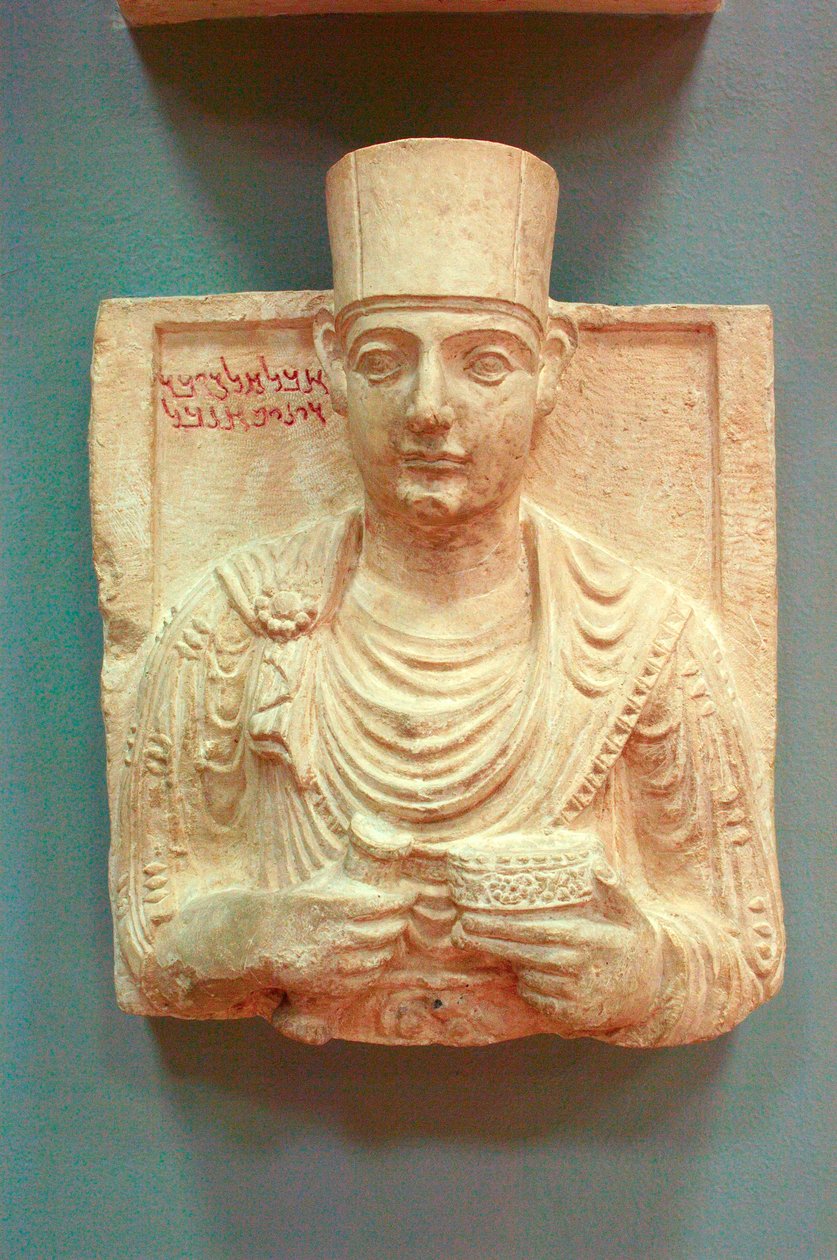 Retrato masculino em relevo (pedra) de Roman