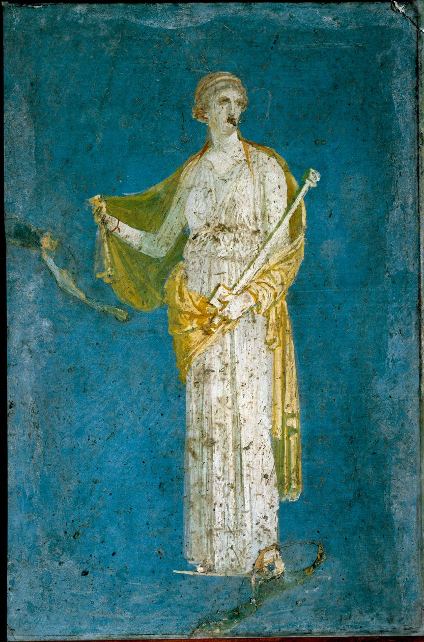 Medeia - Afresco romano (1º cent. a.C.-1º d.C.) da Stabia, Itália - Arte Romana: Medeia - Afresco romano do sítio de Castellammare di Stabia, perto de Nápoles de Roman