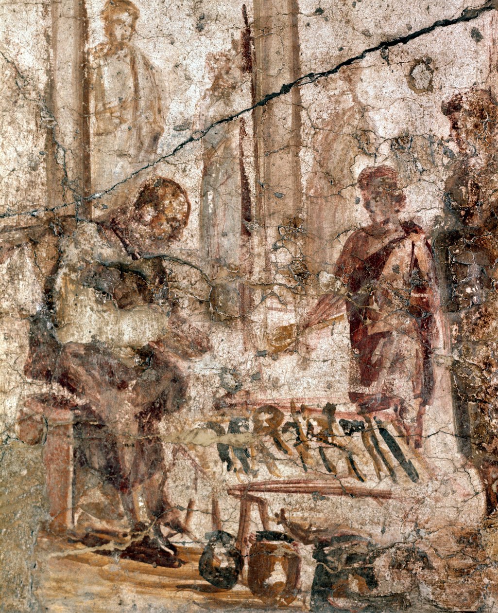Comerciante no fórum (fresco de Roman