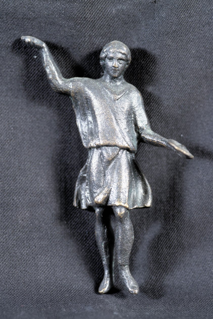Estatueta de bronze offrande, col. privado, século II. Presumivelmente pelos peregrinos no templo de Marte. de Roman