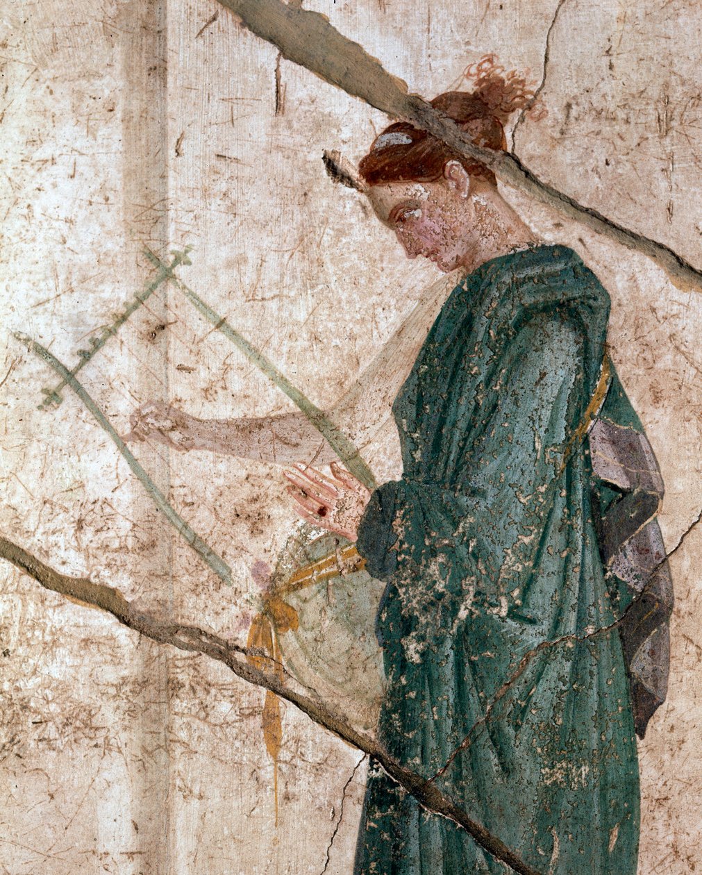 Pan-músico, entre as ninfas (fresco de Roman